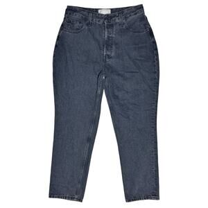 EVERLANE The Curvy '90s Cheeky Straight Jean Black Organic Cotton Size 31 Ankle